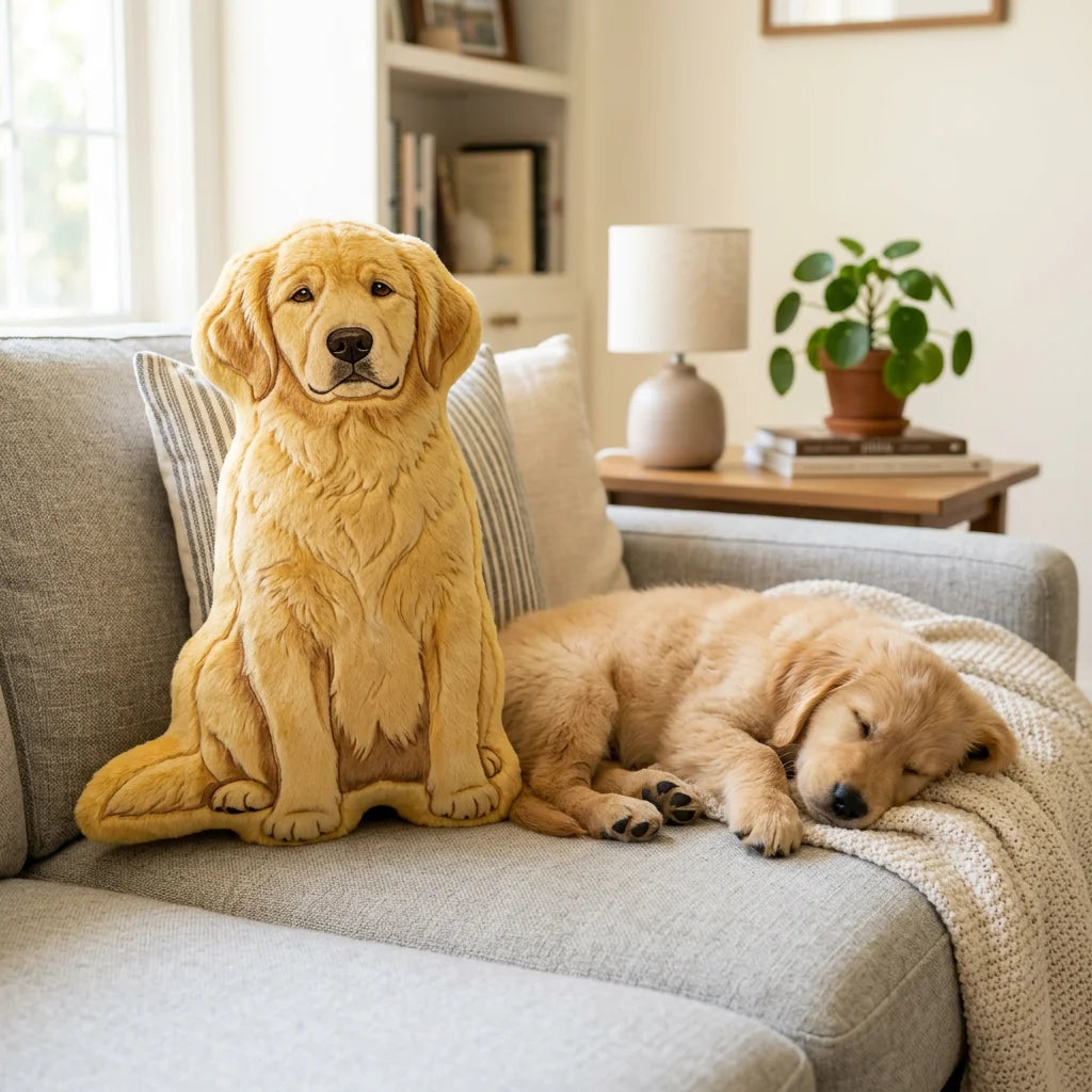 Custom Shaped Pet Plush Pillow - Personalized Dog/Cat Photo Pillow - 3D Printed Lifelike Soft Stuffed Animal Gift