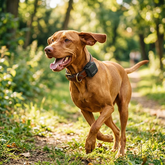 Smart Pet GPS Tracker & Activity Monitor - Waterproof Bluetooth Real-Time Location Tracking - Safe-Zone Alerts for Dogs & Cats